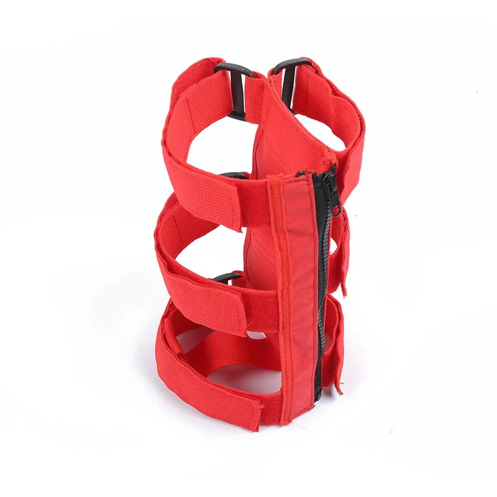 For Jeep Wrangler JL JT JK TJ CJ YJ Bandage Roll Bar Fire Extinguisher Holder Zipper Style Large