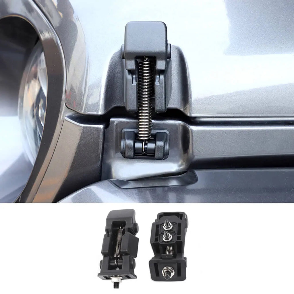 For Jeep Wrangler JL & Gladiator JT Front Engine Hood Latches Catch Locking Buckle (2 pcs)