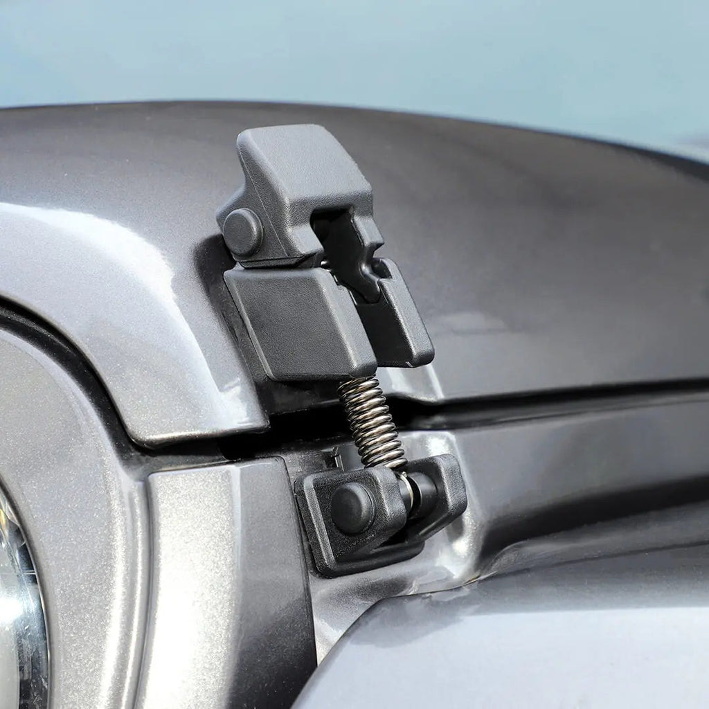 For Jeep Wrangler JL & Gladiator JT Front Engine Hood Latches Catch Locking Buckle (2 pcs)