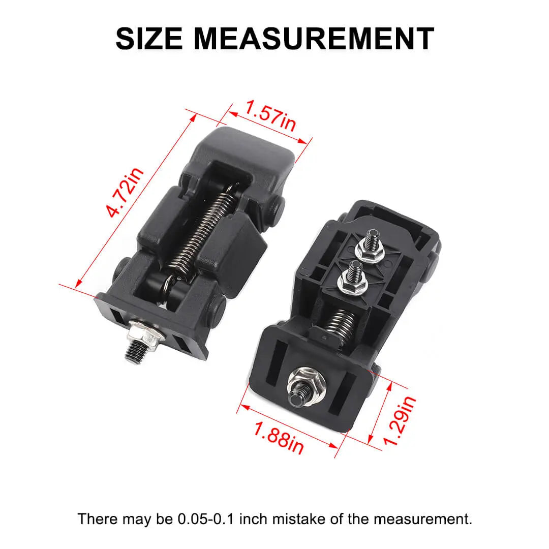 For Jeep Wrangler JL & Gladiator JT Front Engine Hood Latches Catch Locking Buckle (2 pcs)