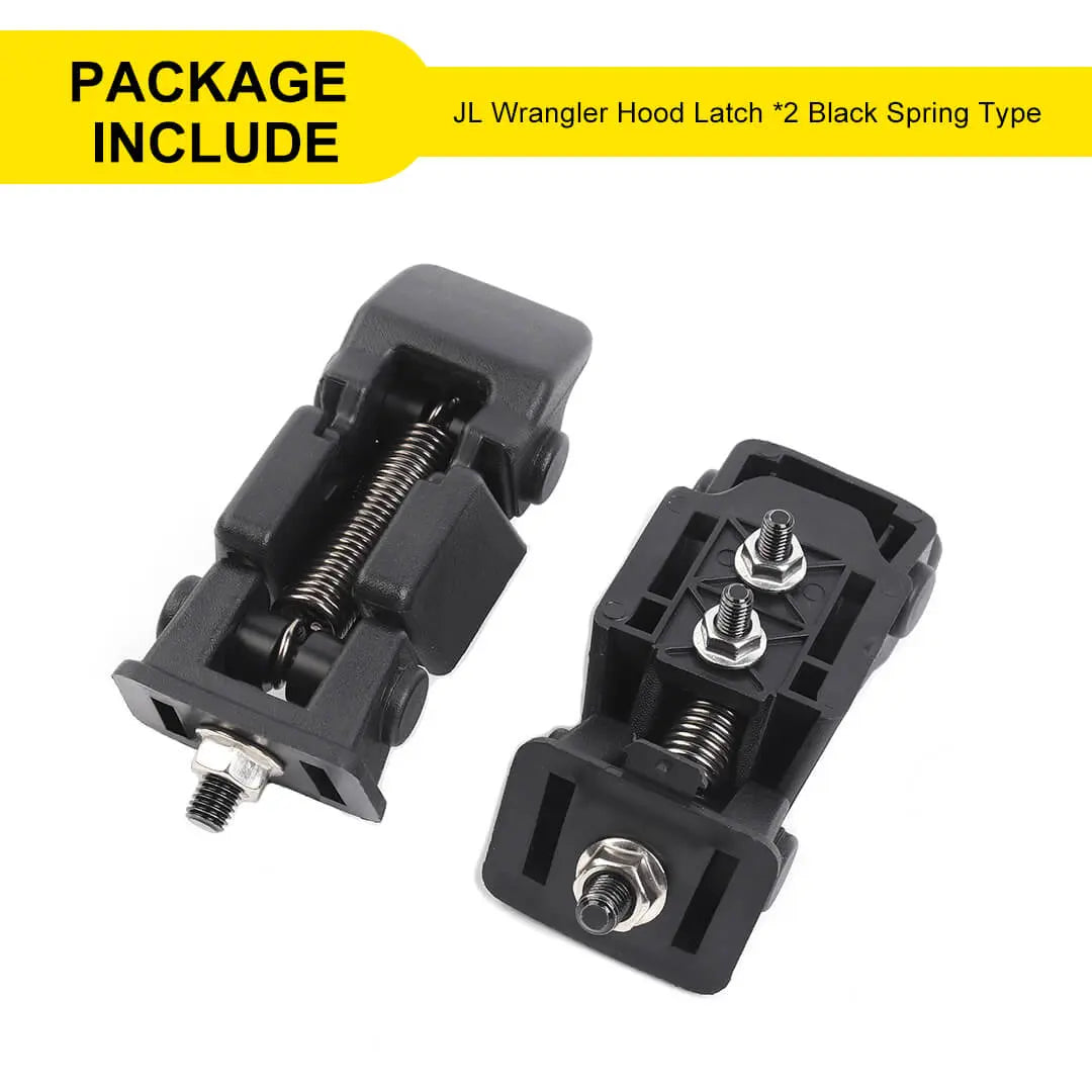 For Jeep Wrangler JL & Gladiator JT Front Engine Hood Latches Catch Locking Buckle (2 pcs)