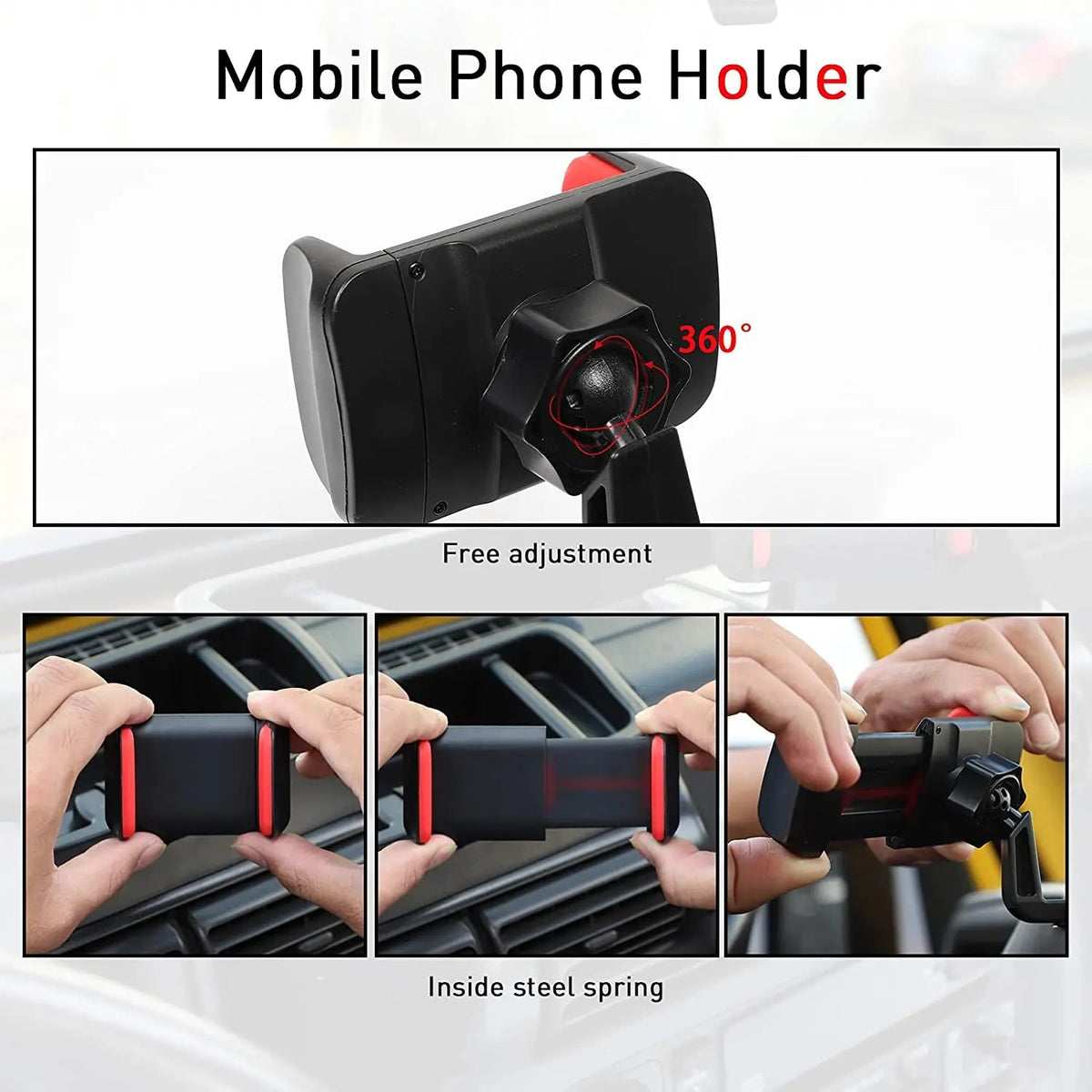 For Jeep Wrangler TJ 1997-2006 Phone Holder Mount Dash Tray Dashboard Storage Box Organizer