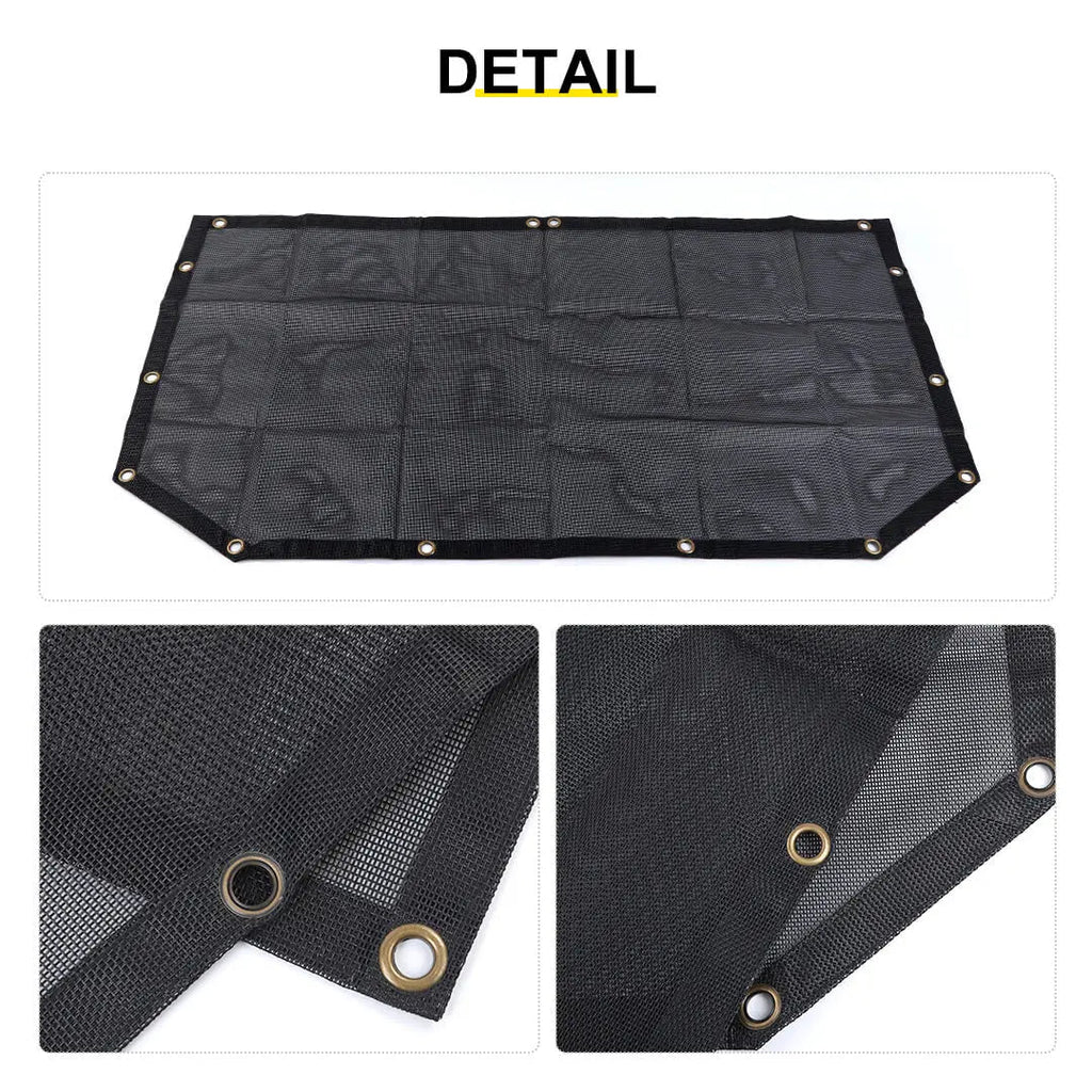 For Jeep Wrangler TJ Car Rear Trunk Sun Shade Top Insulation Net Cover Kit (2 pcs)