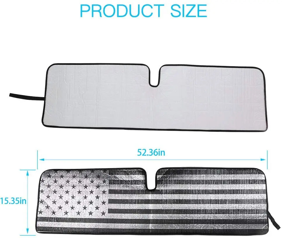 For Jeep Wrangler TJ JK  Car Window Front Windshield Sunshade Foldable Sun Visor Accessories