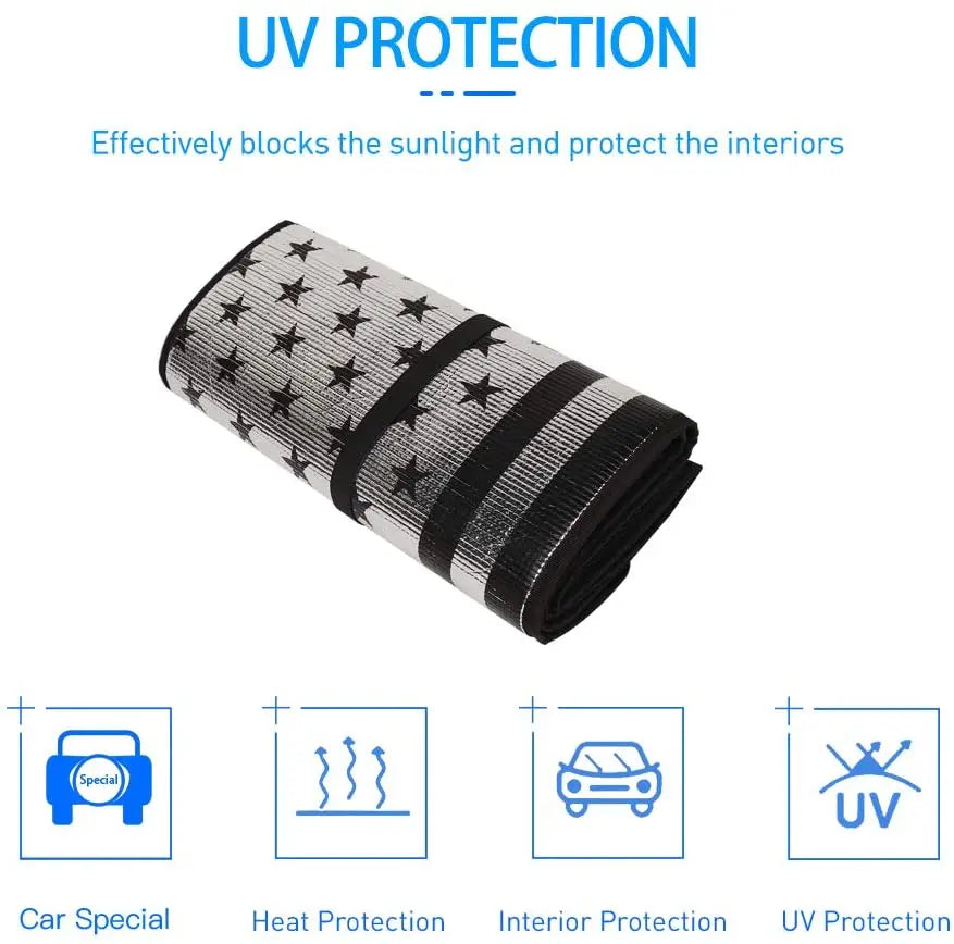 For Jeep Wrangler TJ JK  Car Window Front Windshield Sunshade Foldable Sun Visor Accessories