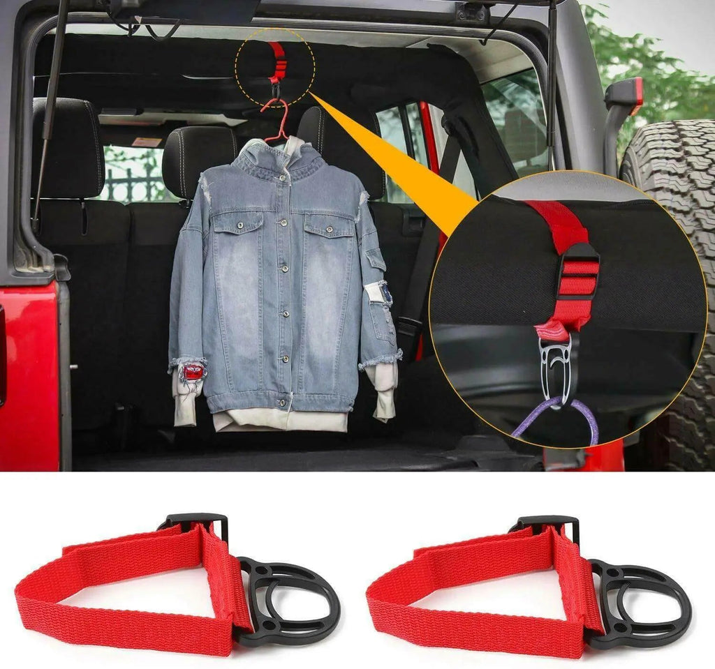 For Jeep Wrangler TJ JK JKU JL JLU 37.5CM Roll Bar Coat Hanger Clothes Hook