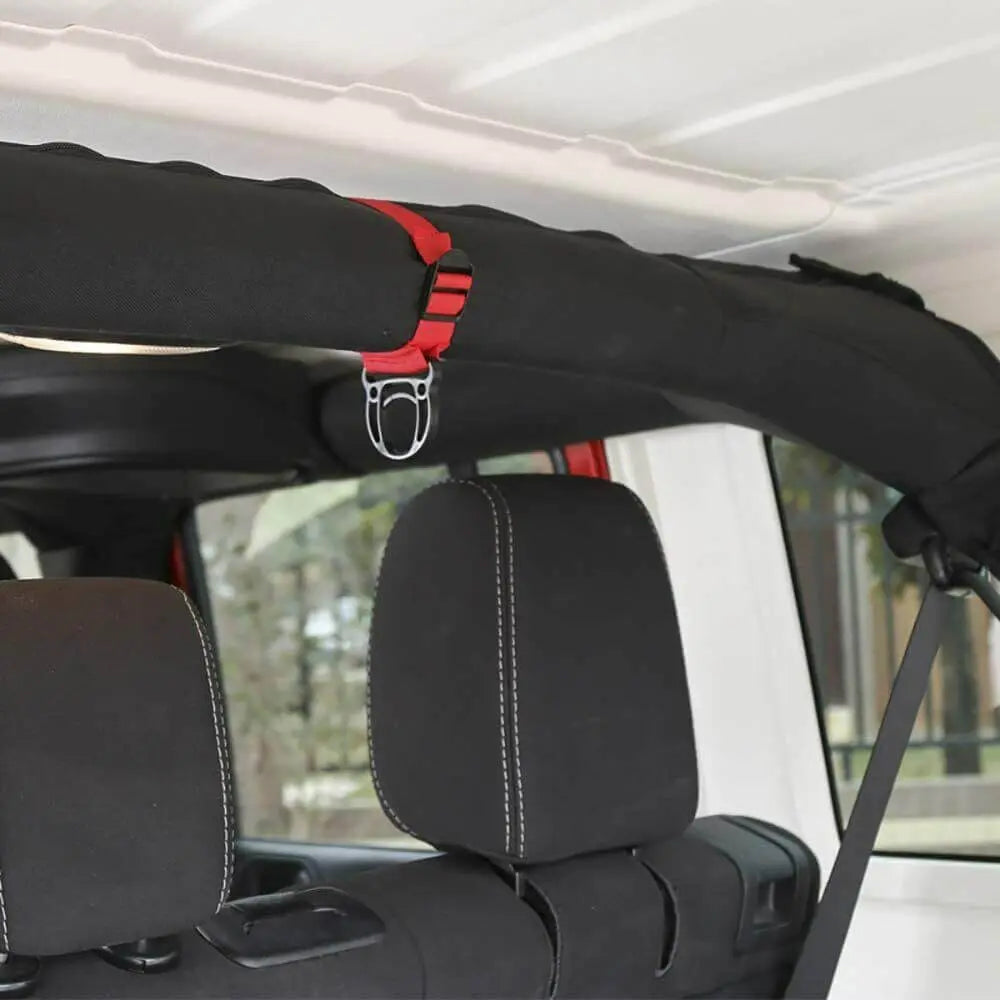 For Jeep Wrangler TJ JK JKU JL JLU 37.5CM Roll Bar Coat Hanger Clothes Hook