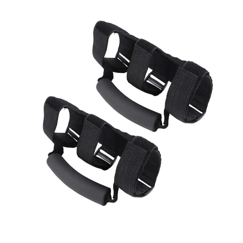 For Jeep Wrangler TJ JK JKU JL JLU JT 2X Top Roll Bar Grab Handles Grip Wide