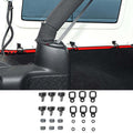 For Jeep Wrangler TJ JK JKU JL JLU Hardtop Thumb Screws & Bolts Quick Release with 6 Tie Down Anchors