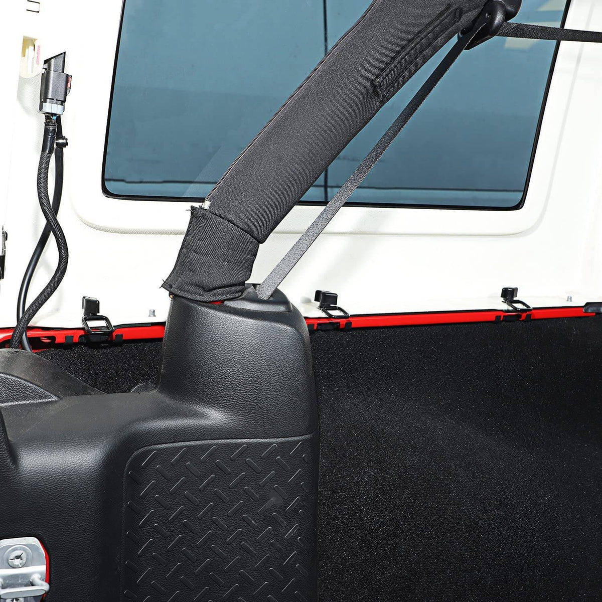 For Jeep Wrangler TJ JK JKU JL JLU Hardtop Thumb Screws & Bolts Quick Release with 6 Tie Down Anchors