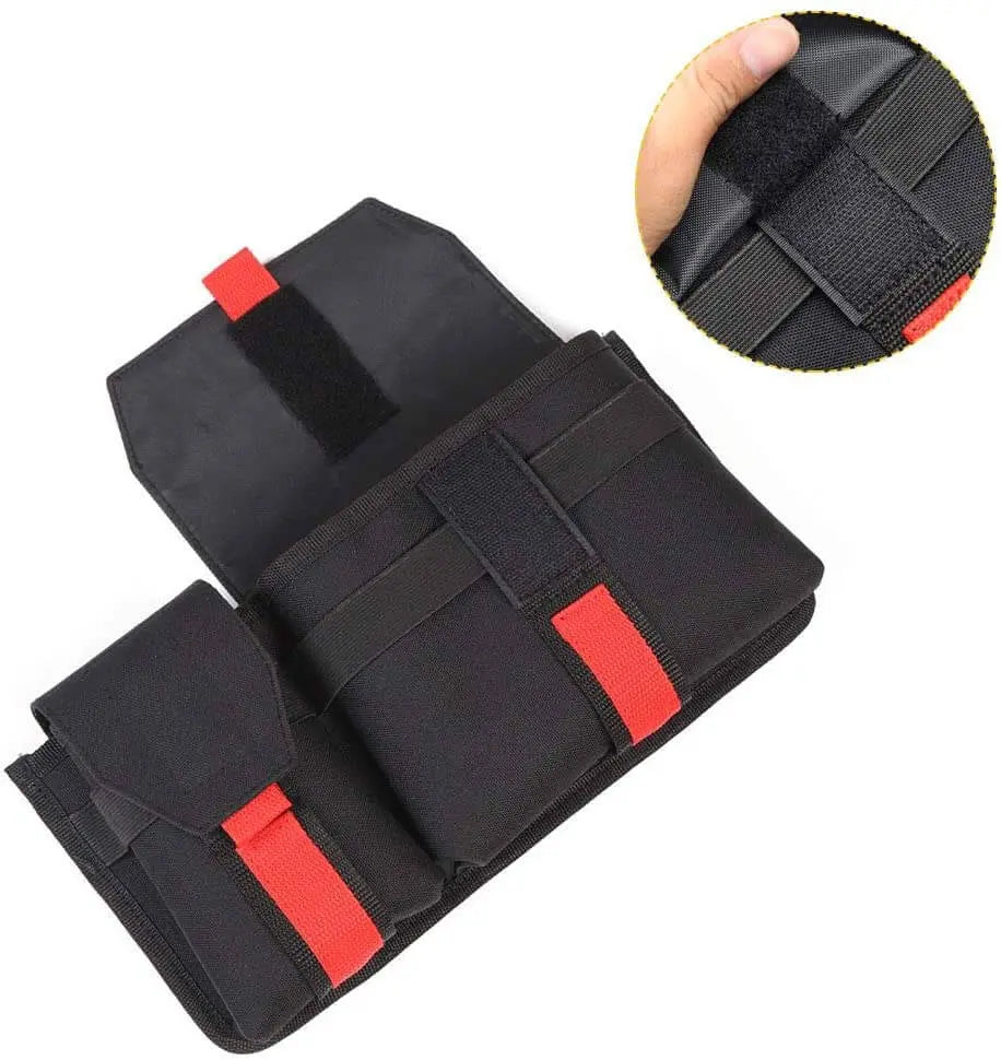 For Jeep Wrangler TJ JK JKU JL JLU Passenger Grab Handles Storage Bag Organizer, 2 in 1 Pocket Multi-Purpose Storage Bag