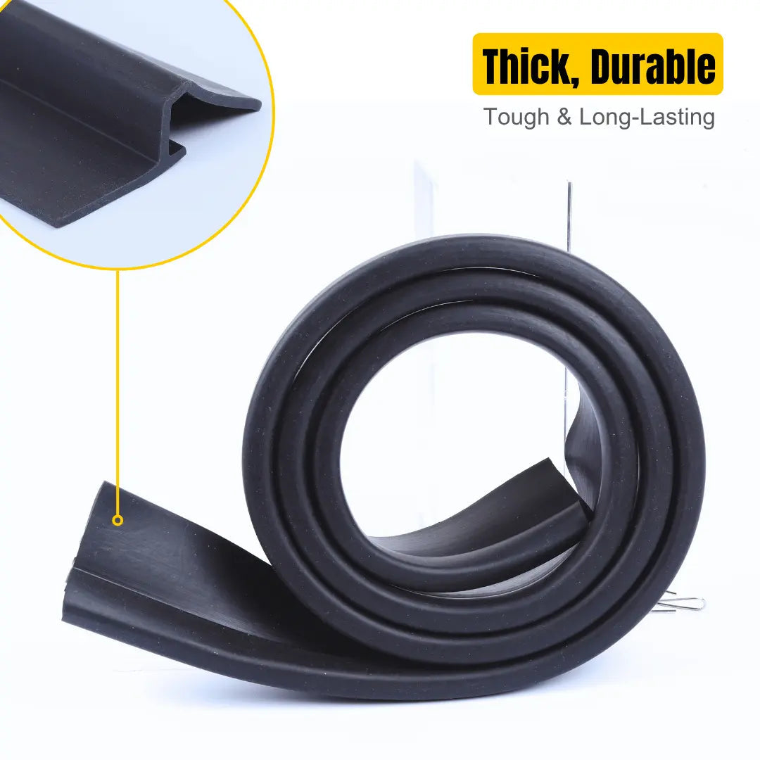For Jeep Wrangler TJ JK JKU JL JLU Rear Window Rain Diverter, Gutter Drip Rail, Rainwater Deflector (3.9Ft)
