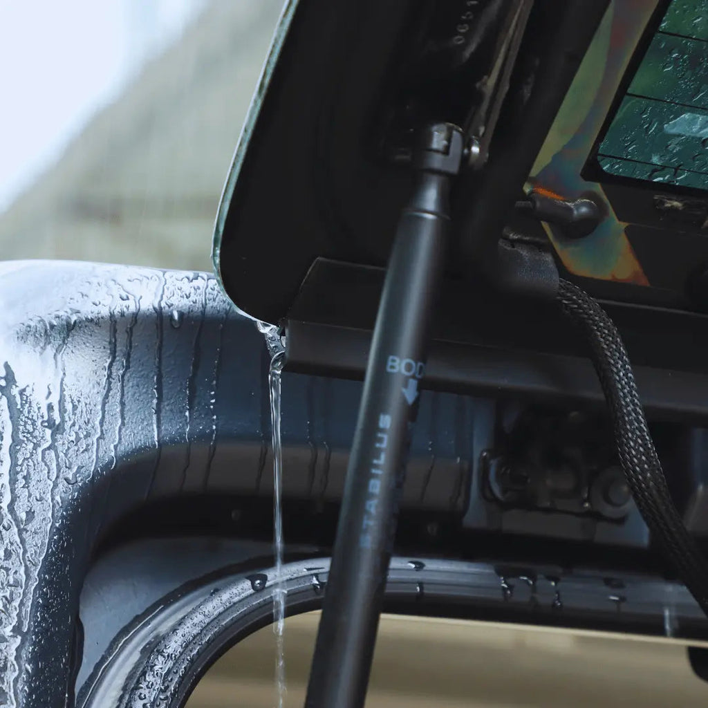 For Jeep Wrangler TJ JK JKU JL JLU Rear Window Rain Diverter, Gutter Drip Rail, Rainwater Deflector (3.9Ft)