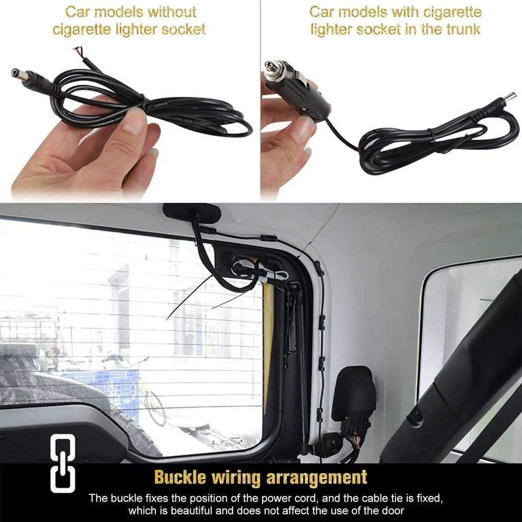 For Jeep Wrangler TJ JK JKU JL JLU Tailgate Glass Lift Door LED Light Bar