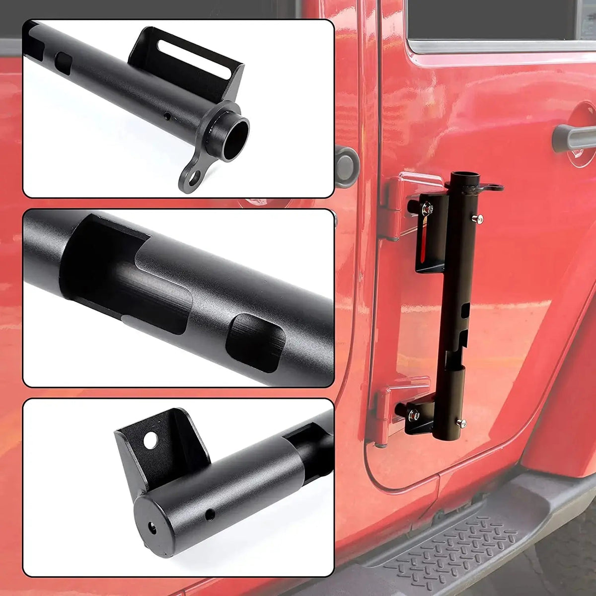 For Jeep Wrangler TJ JK JKU JL JLU & Gladiator JT Multi-function Flag Pole Holder Bracket Mount