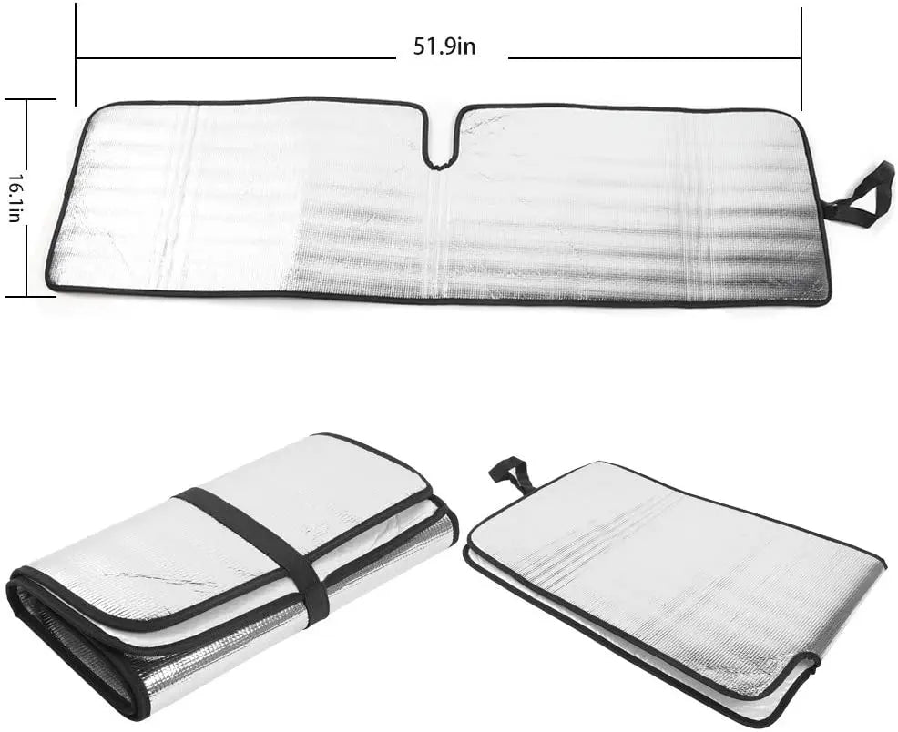For Jeep Wrangler TJ JK JKU Windshield Sunshade Heat Shield Sun Visor Mat