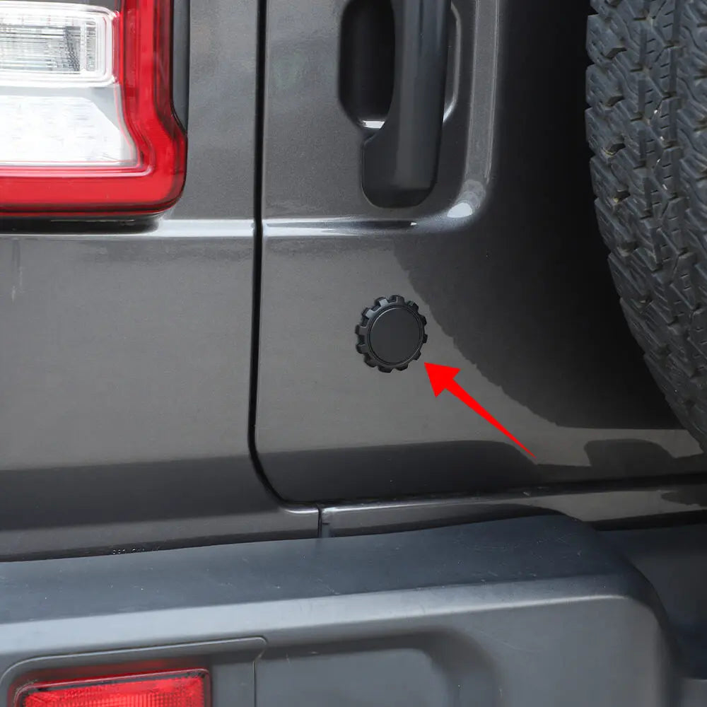 For Jeep Wrangler TJ JK JL JT 1997+ Door Key Jack Socket Cover Trim Matte Black