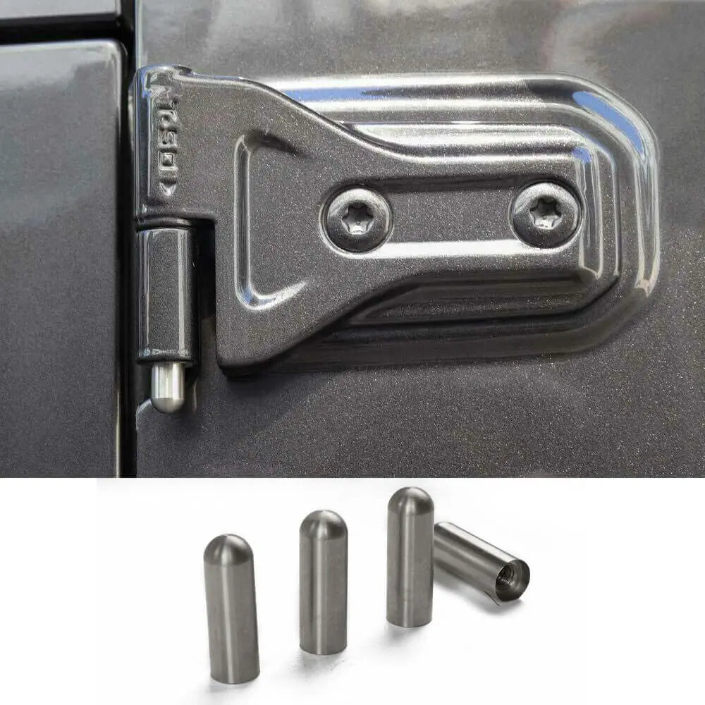 For Jeep Wrangler TJ JK JL JT 2Door Car Door Hinge Pin Bolts Guides Liners