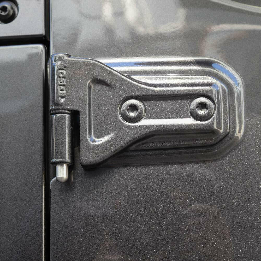 For Jeep Wrangler TJ JK JL JT 2Door Car Door Hinge Pin Bolts Guides Liners