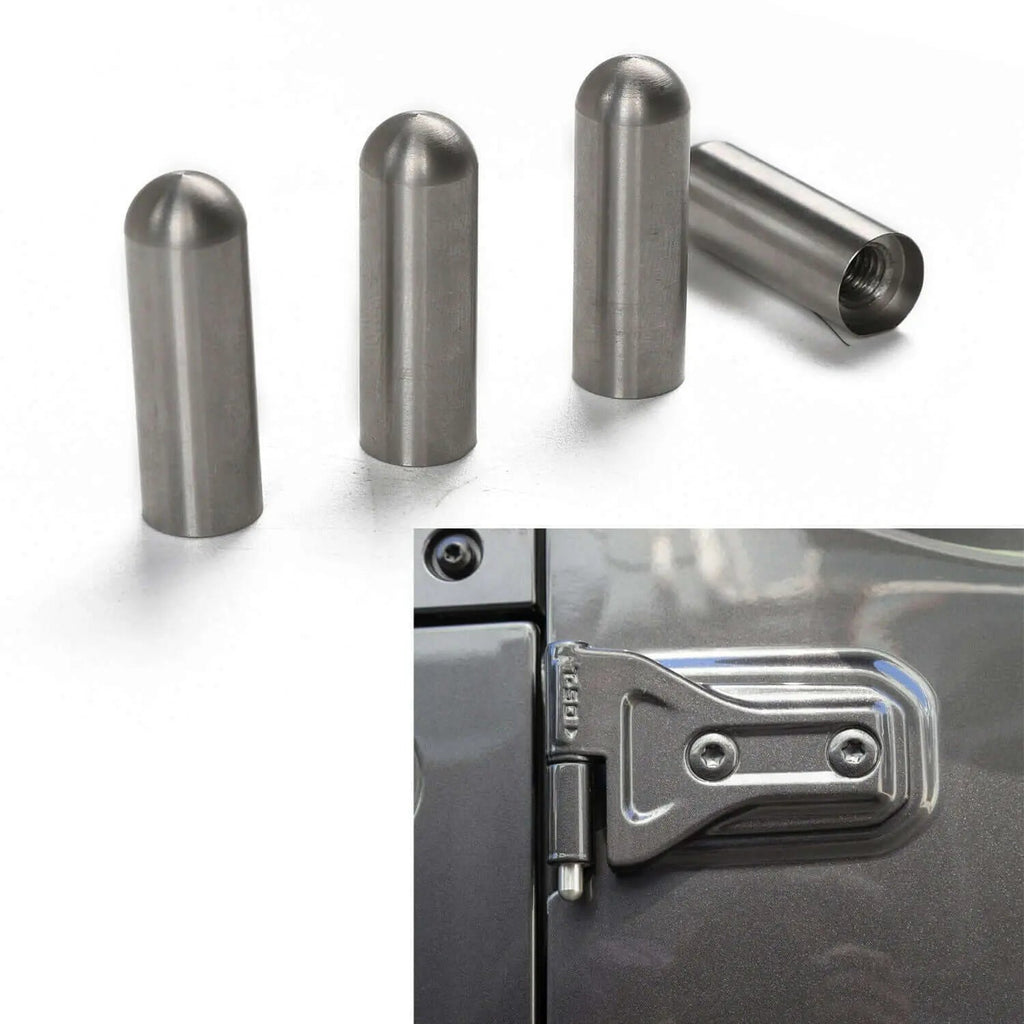 For Jeep Wrangler TJ JK JL JT 2Door Car Door Hinge Pin Bolts Guides Liners