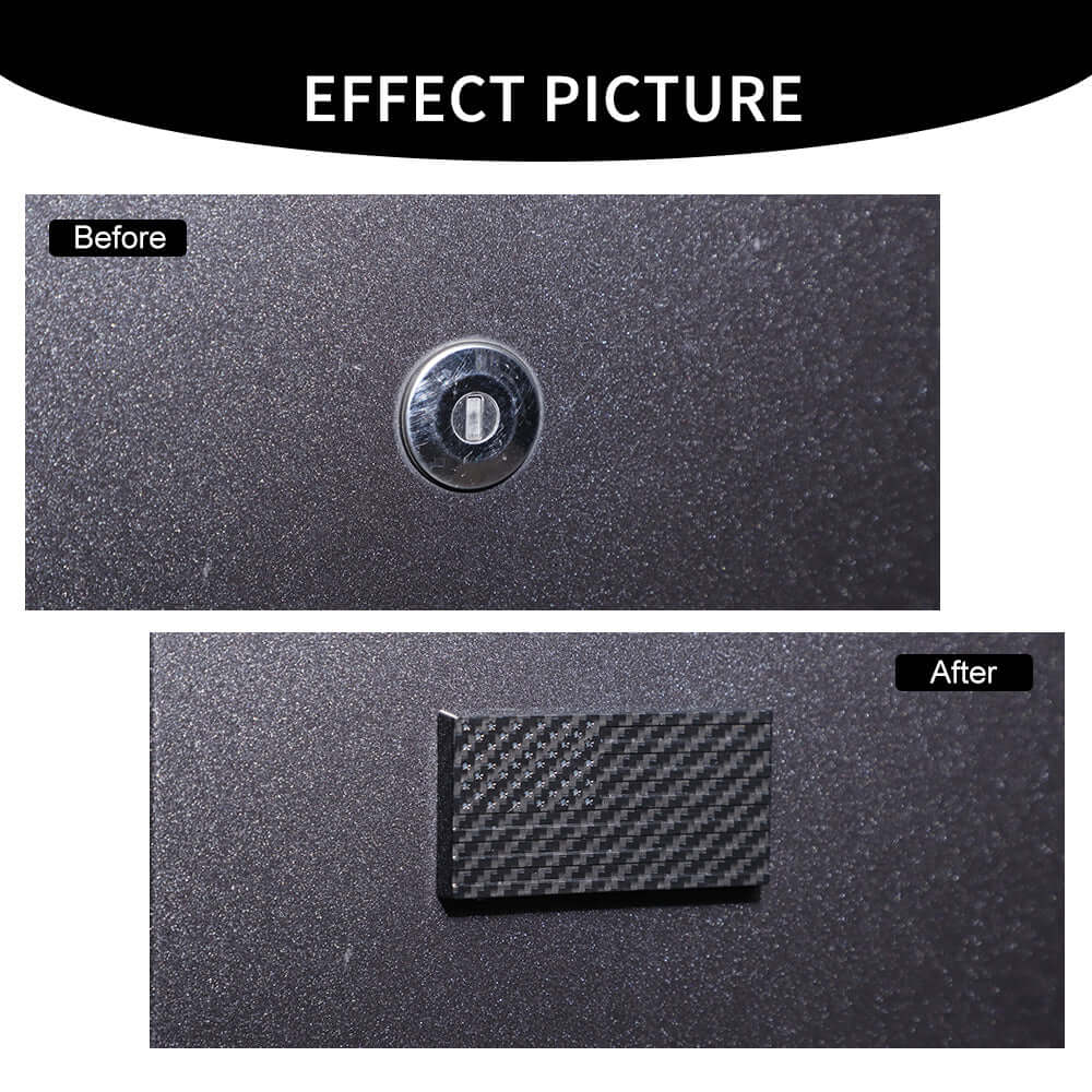 For Jeep Wrangler TJ JK JL JT Door Lock Trim Cover American Flag Tailgate Lock Exterior Kit