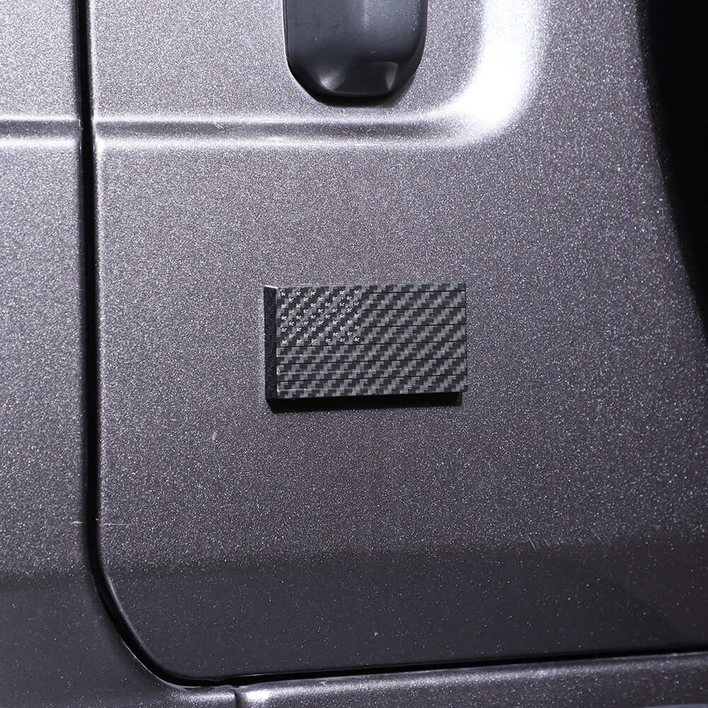 For Jeep Wrangler TJ JK JL JT Door Lock Trim Cover American Flag Tailgate Lock Exterior Kit