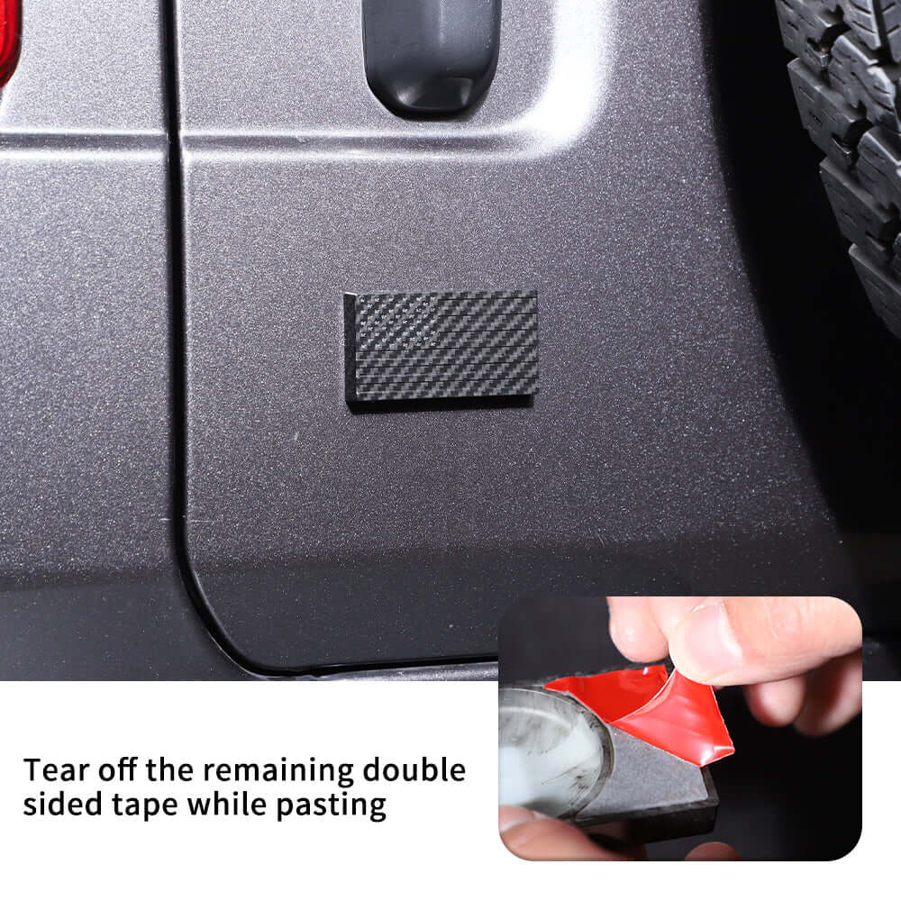 For Jeep Wrangler TJ JK JL JT Door Lock Trim Cover American Flag Tailgate Lock Exterior Kit