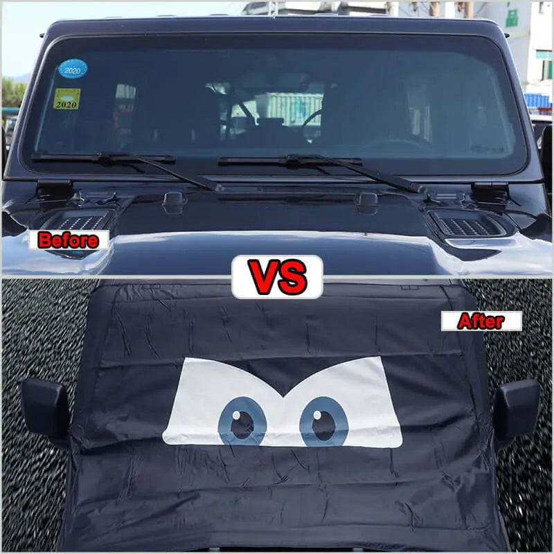For Jeep Wrangler TJ JK JL JT Front Windshield Protection Anti Sunshade & Snow Shield Cover