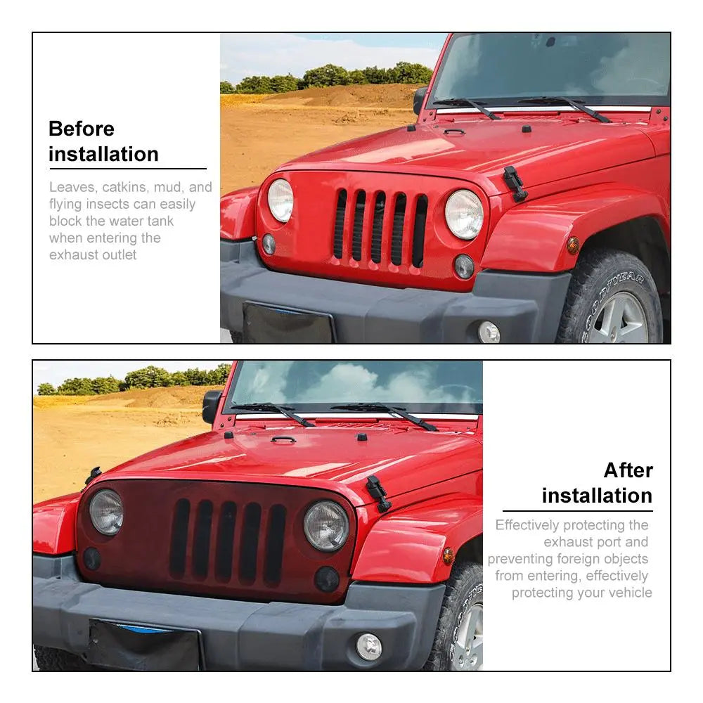 For Jeep Wrangler TJ JK JL Glaidiator JT Front Grille Bug Screen Cover – Nylon Insect Mesh Overlay, Anti-Debris Protection