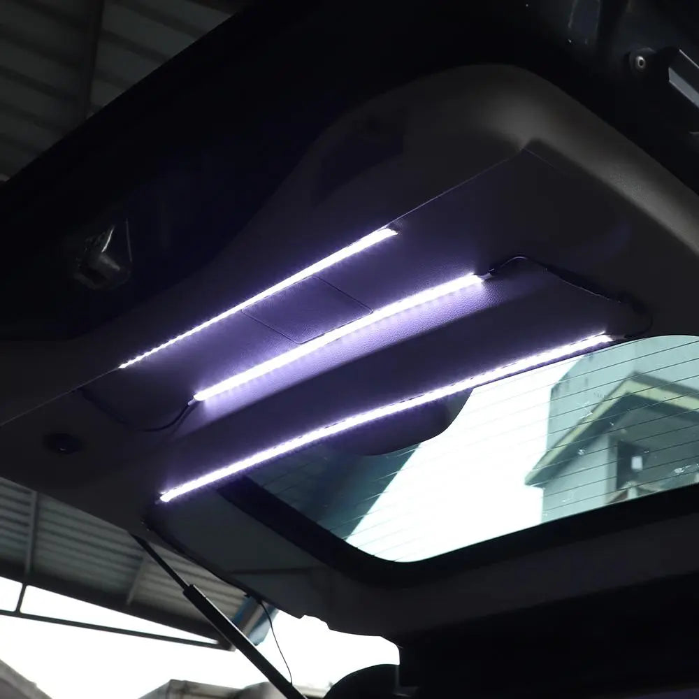 For Jeep Wrangler TJ JK JL JT/ Grand Cherokee/ Cherokee/ Renegade/ Compass/ Patriot Rear Tailgate LED Glass Gate Hatch Dome Light Bar