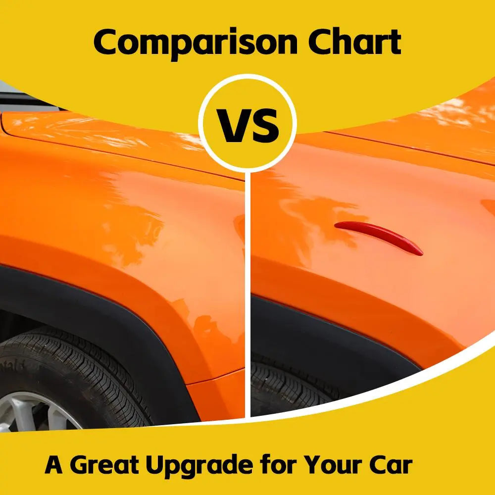 Universal Car Canards – Shark Fin Aero Fins for Front Bumper & Spoiler Trim