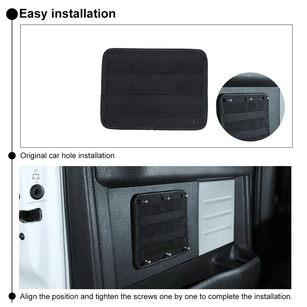 For Jeep Wrangler TJ JK JL JT Tactical Hanging Board Storage Door Pocket