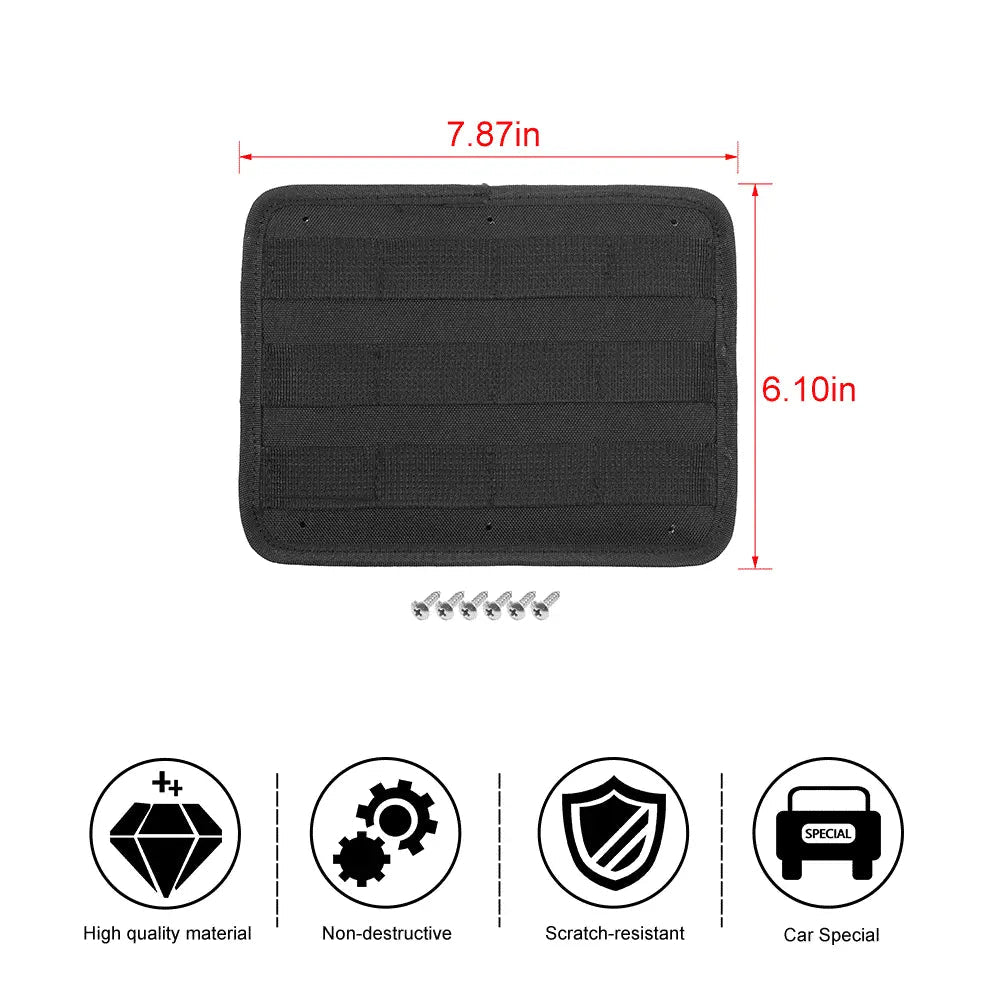 For Jeep Wrangler TJ JK JL JT Tactical Hanging Board Storage Door Pocket