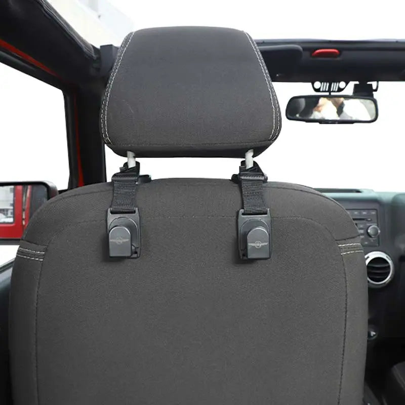For Jeep Wrangler TJ JK JL JT Headrest Hook Hanger Star Wing