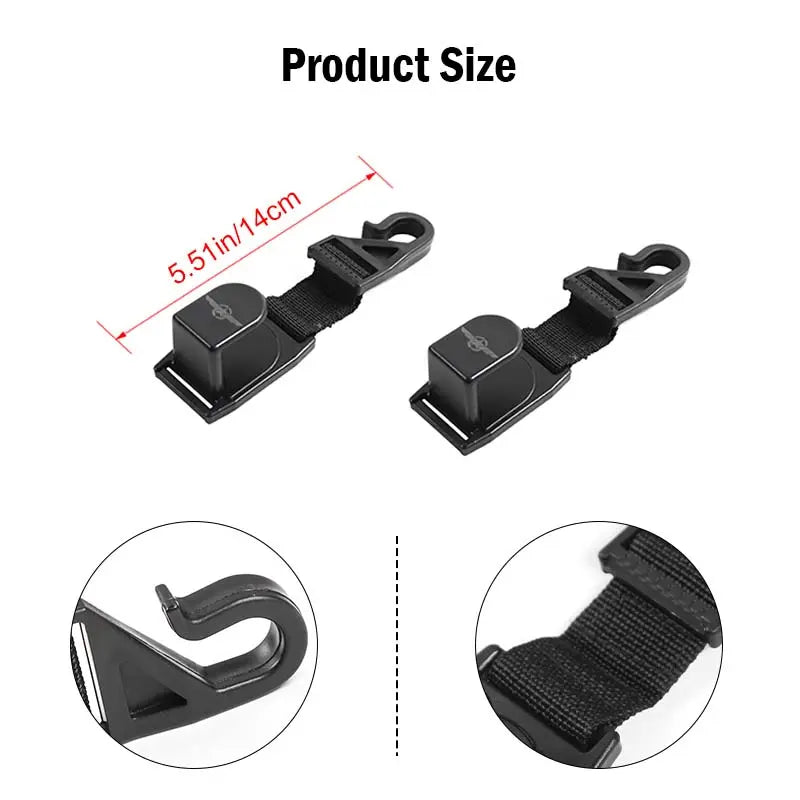 For Jeep Wrangler TJ JK JL JT Headrest Hook Hanger Star Wing
