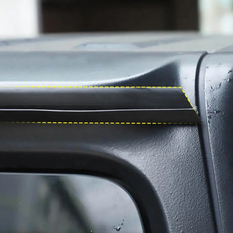 For Jeep Wrangler TJ JK JL Rear Door Window Glass Water Retaining Strips Weatherstrip