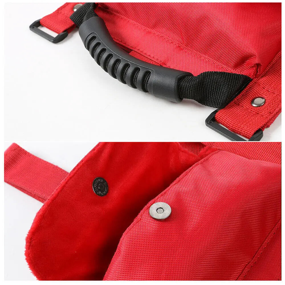 For Jeep Wrangler TJ JK JL Red Roll Bar Grab Grip Handles Sunglasses Storage Bag