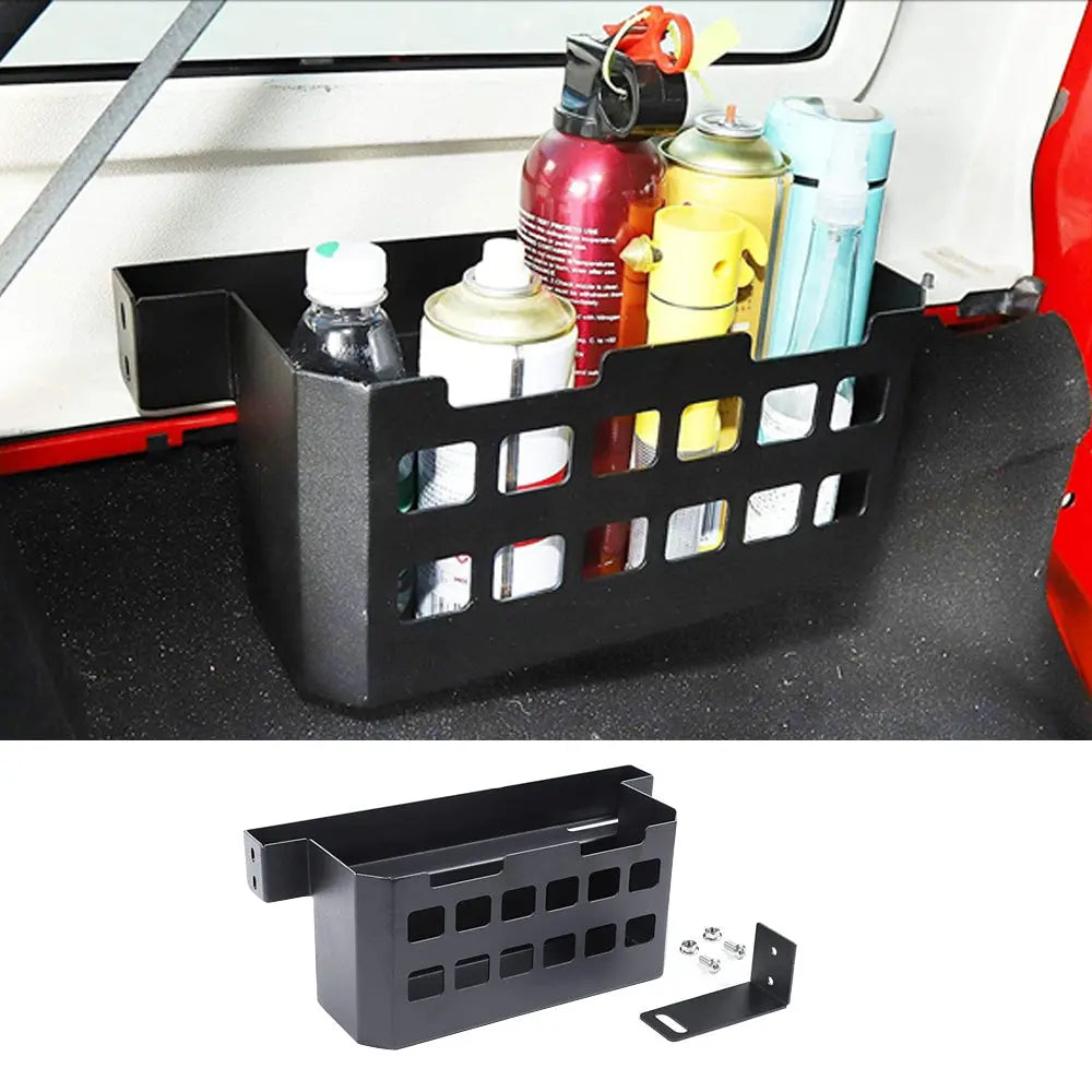 For Jeep Wrangler TJ JK JL Side Rear Trunk Cargo Rack Shelf Organizer Storage Tray Basket Holder