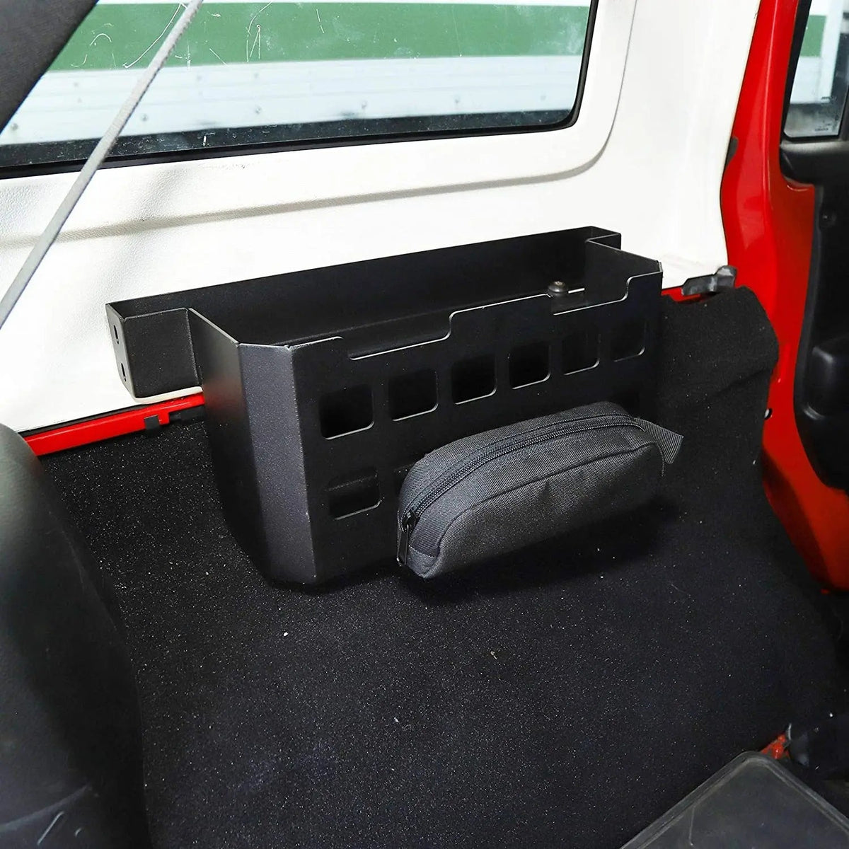 For Jeep Wrangler TJ JK JL Side Rear Trunk Cargo Rack Shelf Organizer Storage Tray Basket Holder