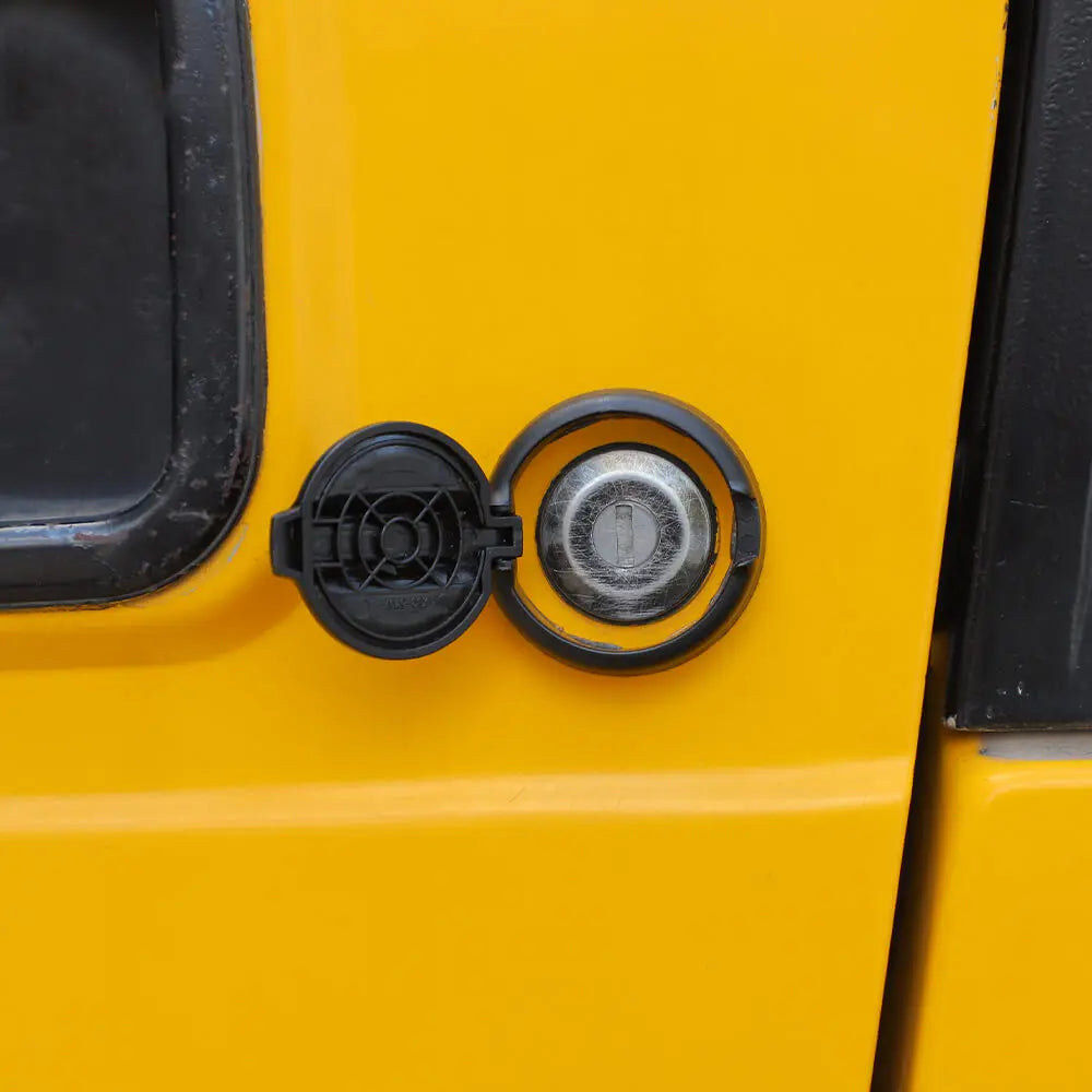 For Jeep Wrangler TJ JK JL & Gladiator JT Car Door Key Jack Cover Trim Cover Black