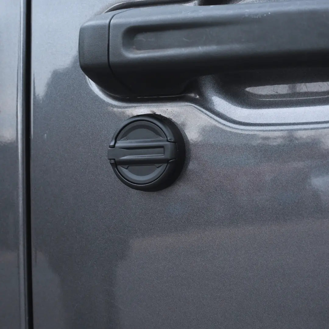 For Jeep Wrangler TJ JK JL & Gladiator JT Car Door Key Jack Cover Trim Cover Black