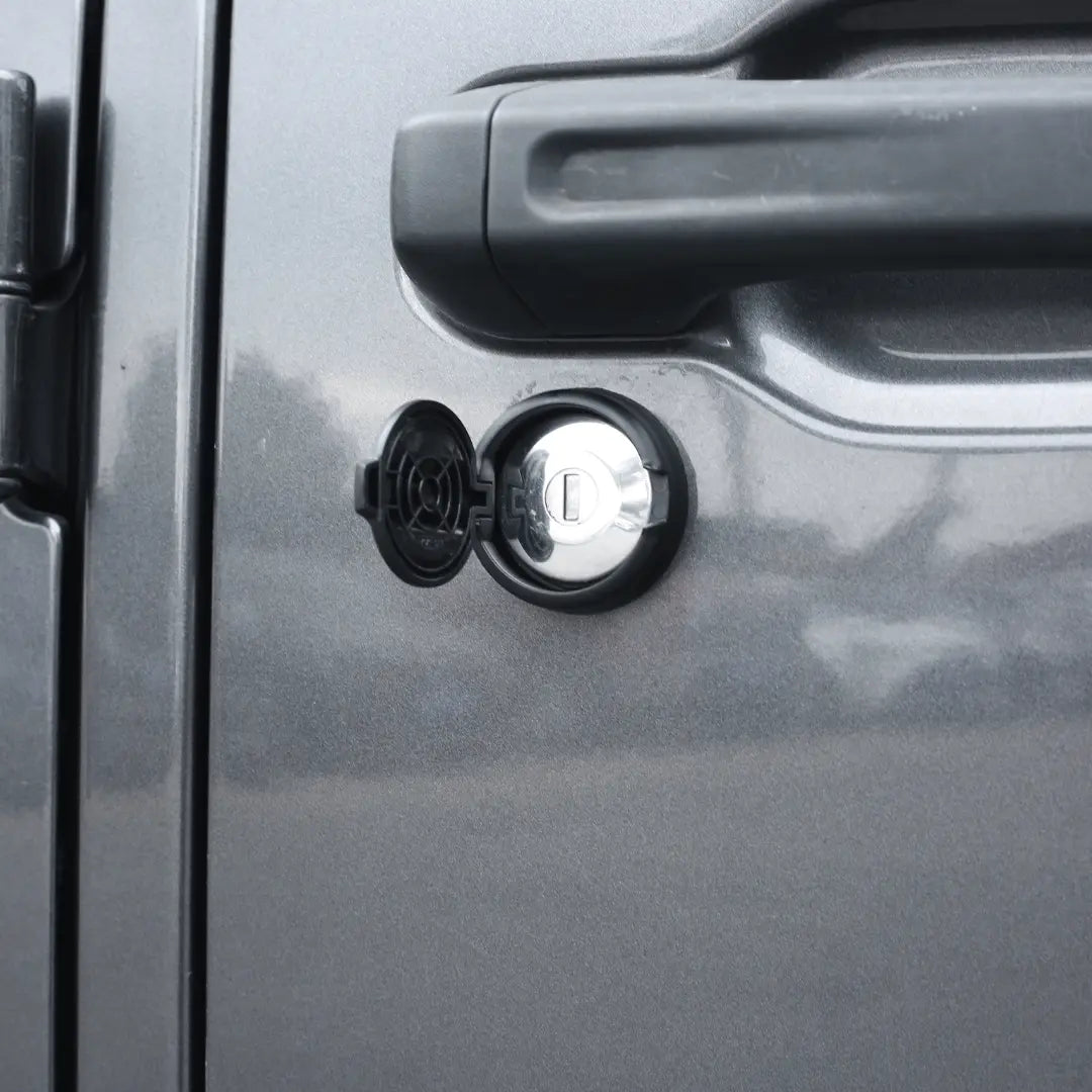 For Jeep Wrangler TJ JK JL & Gladiator JT Car Door Key Jack Cover Trim Cover Black