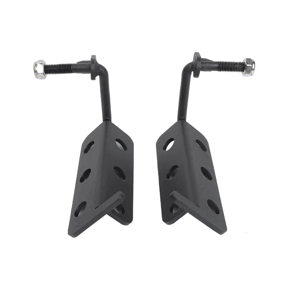 For Jeep Wrangler TJ JK JL & Gladiator JT Door Front Foot Rest Pedal Kick Pegs Panel Bezels  (Circular Hole)