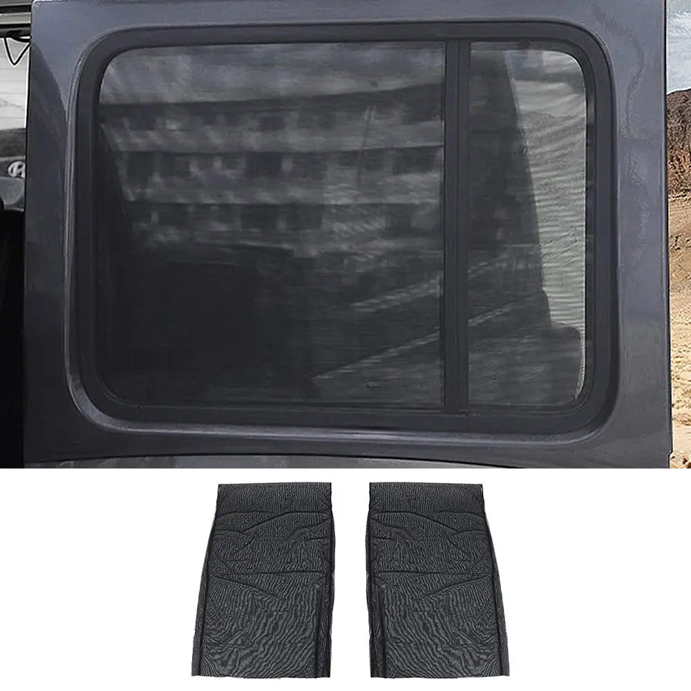 For Jeep Wrangler TJ JK JL & Gladiator JT Front & Rear Window UV Protection Sun Shade Breathable Mesh