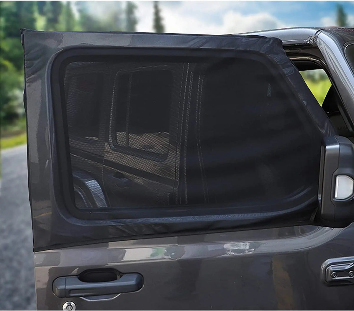 For Jeep Wrangler TJ JK JL & Gladiator JT Front & Rear Window UV Protection Sun Shade Breathable Mesh