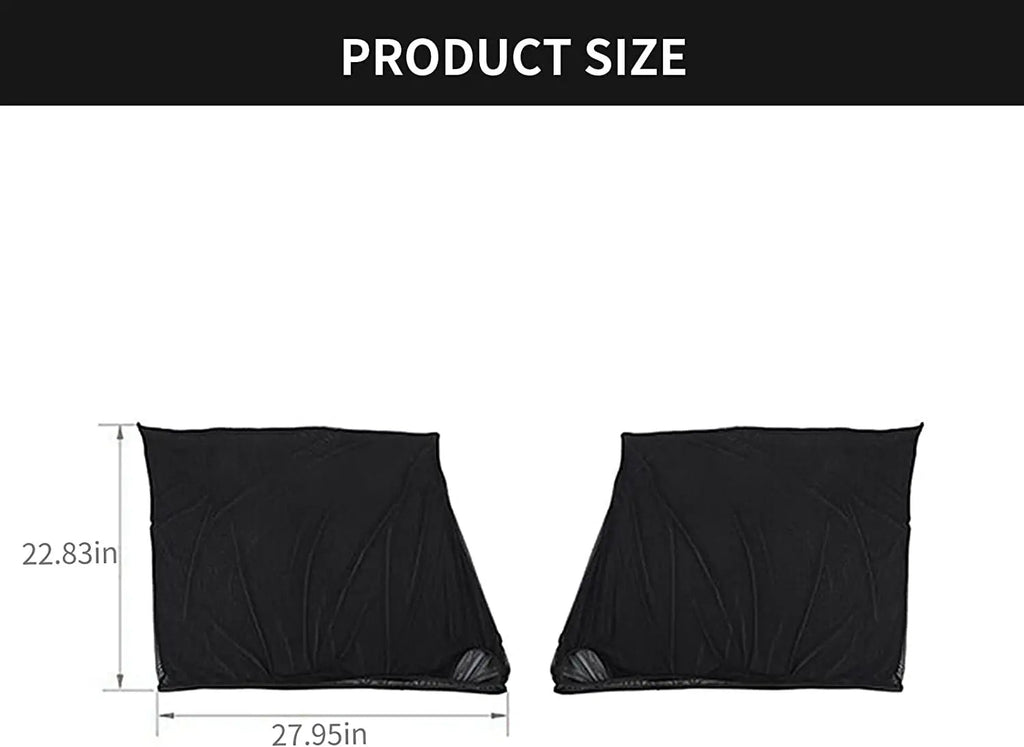 For Jeep Wrangler TJ JK JL & Gladiator JT Front & Rear Window UV Protection Sun Shade Breathable Mesh