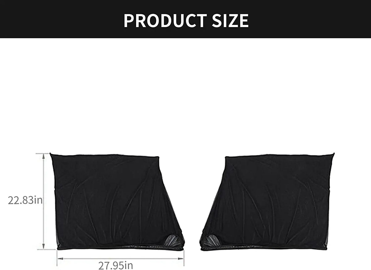 For Jeep Wrangler TJ JK JL & Gladiator JT Front & Rear Window UV Protection Sun Shade Breathable Mesh