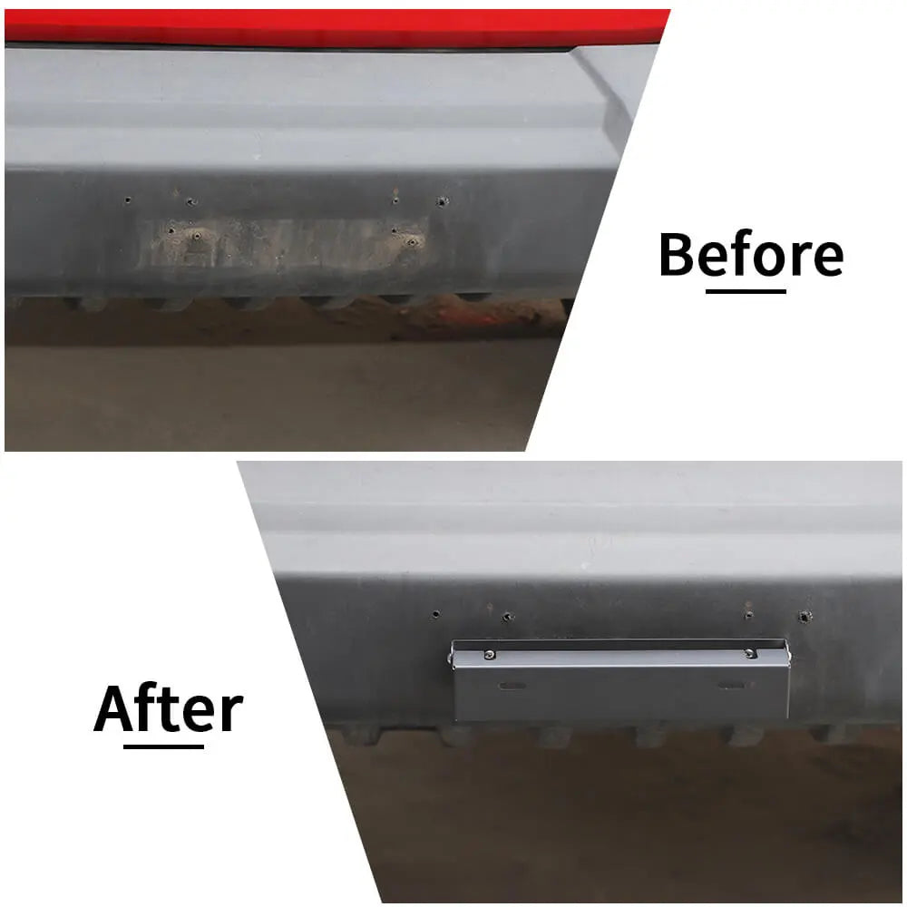 For Jeep Wrangler TJ JK JL & Gladiator JT Iron License Plate Conversion Frame