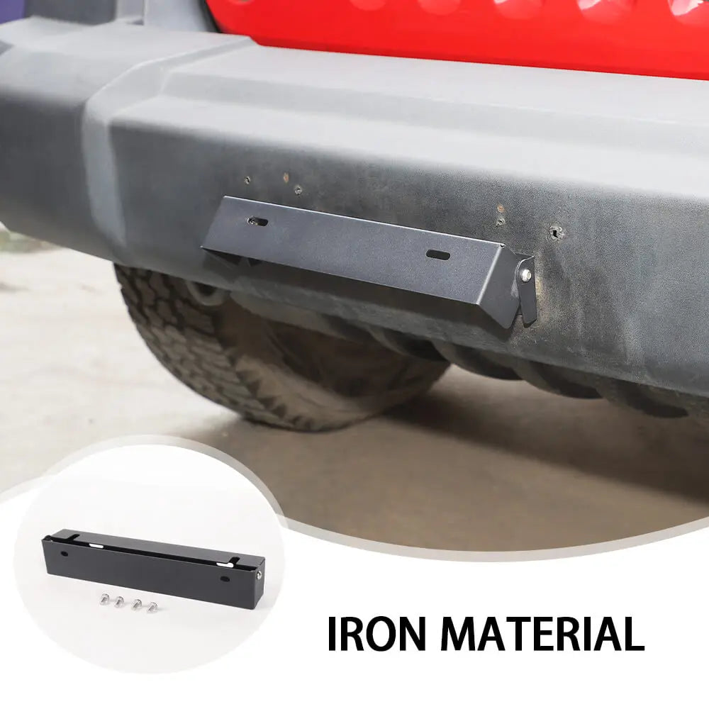 For Jeep Wrangler TJ JK JL & Gladiator JT Iron License Plate Conversion Frame
