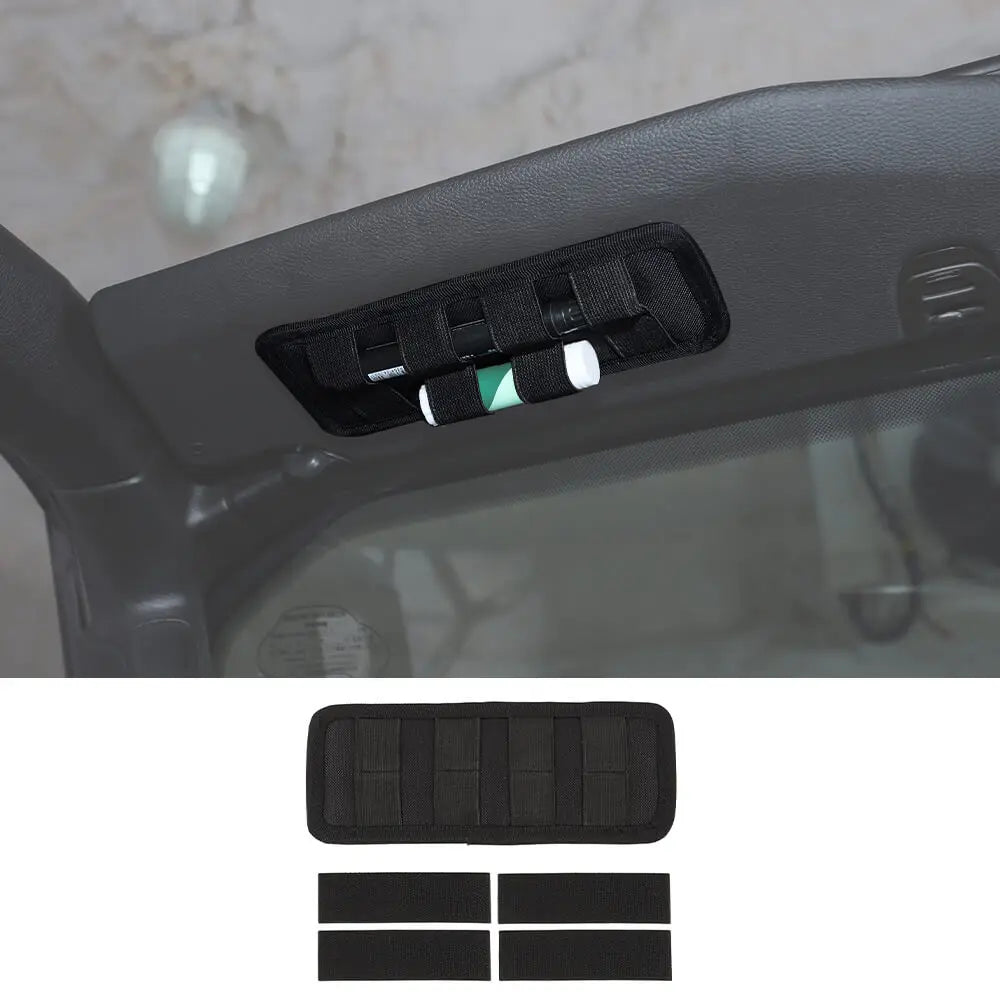 For Jeep Wrangler TJ JK JL & Gladiator JT Sun Visor Mount Tactical Bag Insert Modular Storage Utility Admin Pouch Pen Holder